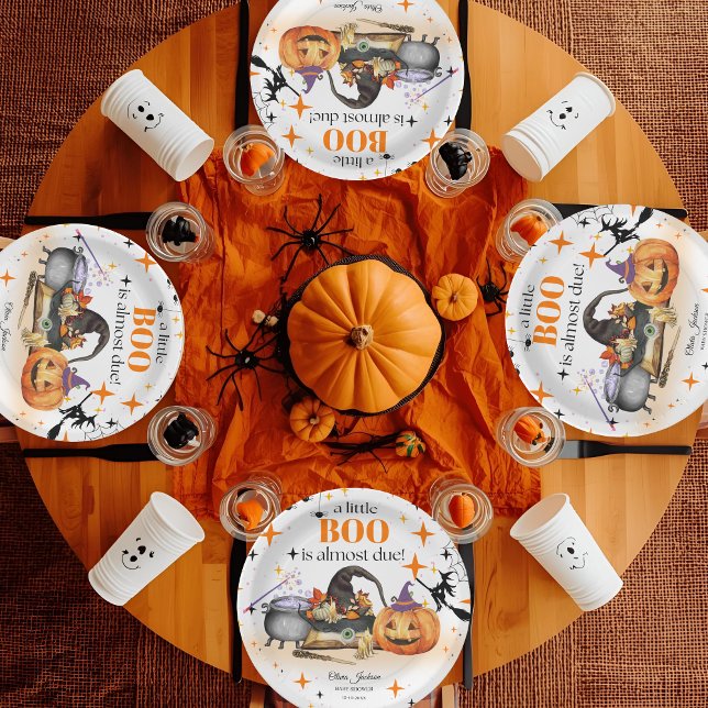 a little boo baby shower baby shower invitations  paper plates (Creator Uploaded)