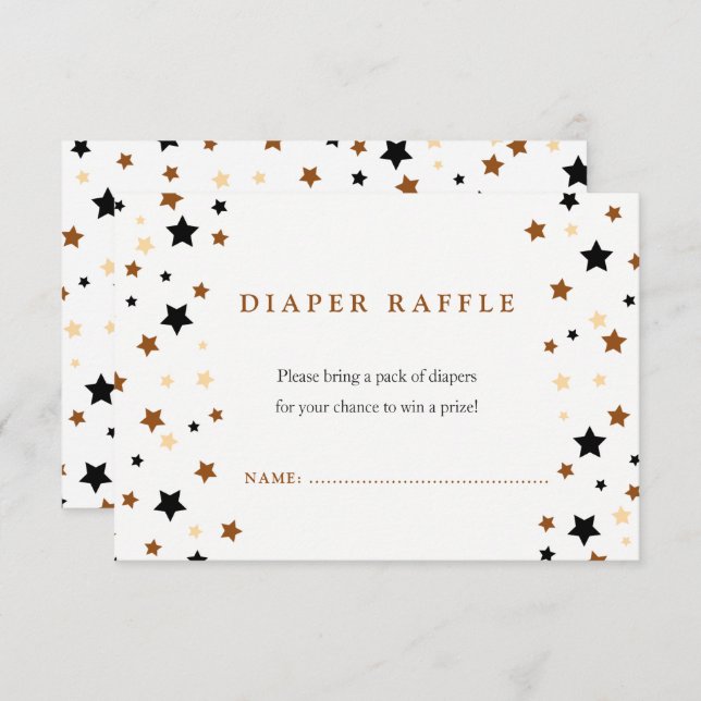 A little boo Baby shower Diaper raffle Invitation (Front/Back)