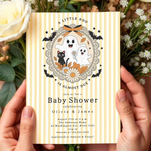 A Little Boo Baby Shower  Invitation (Creator Uploaded)