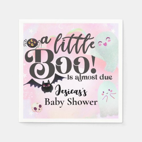 a little boo Baby shower Napkins