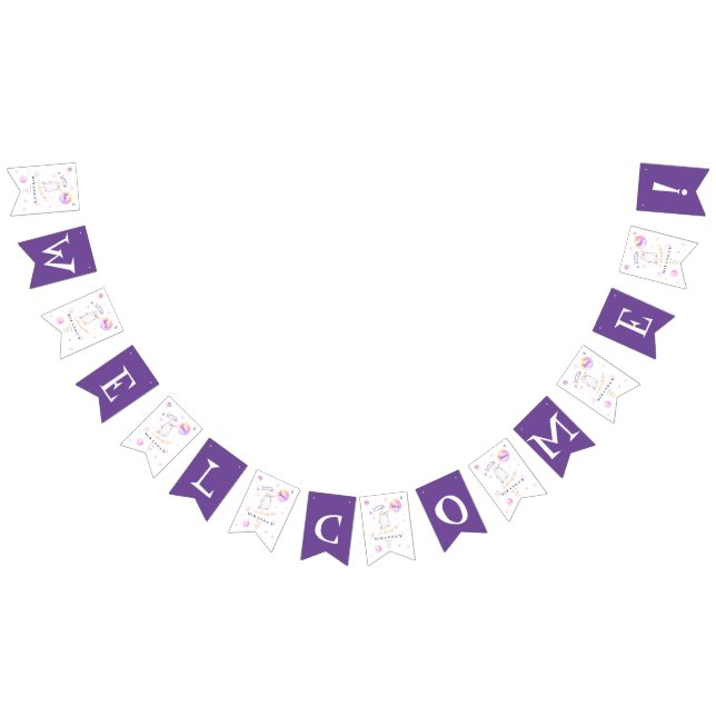 A Little Boo Baby Shower Welcome bunting banner (All)