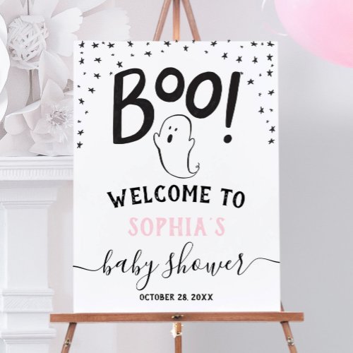 A Little Boo Baby Shower Welcome Sign