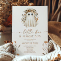 A Little Boo Boho Ghost Wildflower Baby Shower