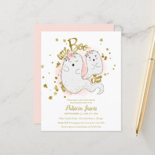 A Little Boo Budget Girl Baby Shower Invitation