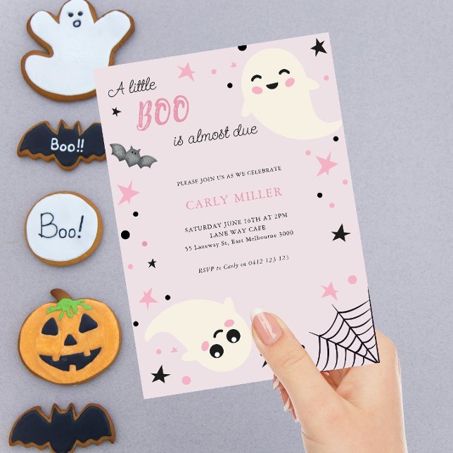 A Little Boo Cute Fall Baby Shower  Invitation (Creator Uploaded)