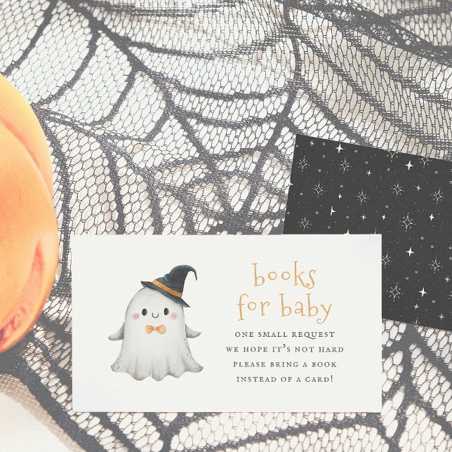 A Little Boo Cute Halloween Books For Baby Enclosure Card (Creator Uploaded)