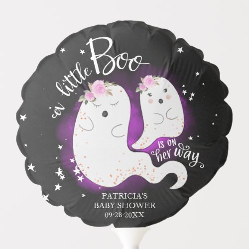 A Little Boo Cute Halloween Girl Baby Shower Ballo Balloon