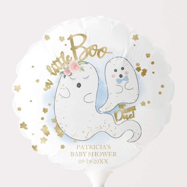 A Little Boo Cute Halloween Girl Baby Shower Ballo Balloon (Front)