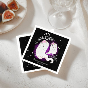 A Little Boo Cute Halloween Girl Baby Shower Napkins