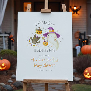 A Little Boo Cute Halloween Welcome Sign