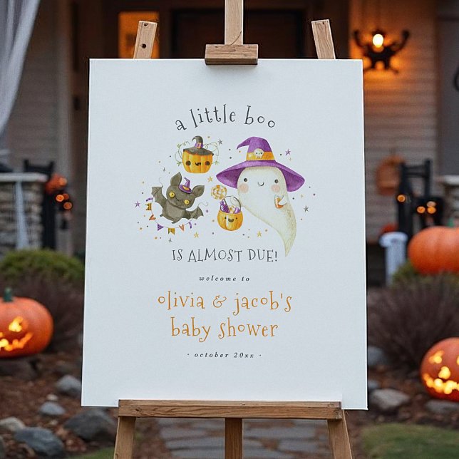 A Little Boo Cute Halloween Welcome Sign (Creator Uploaded)