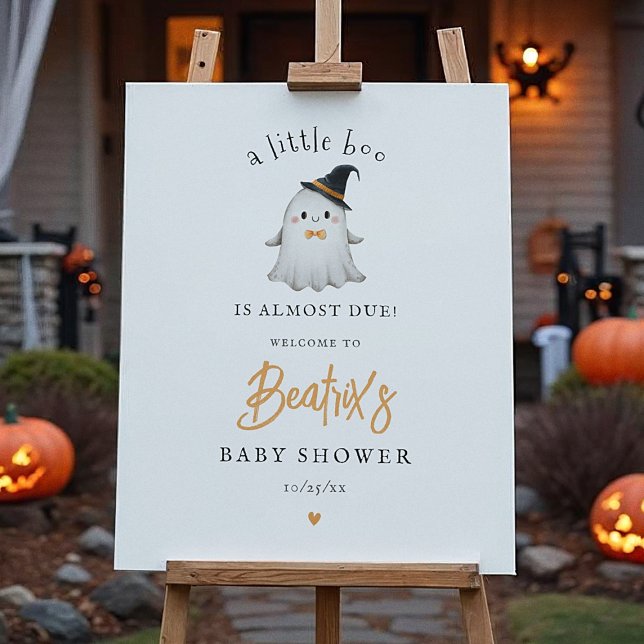 A Little Boo Cute Halloween Welcome Sign (Creator Uploaded)