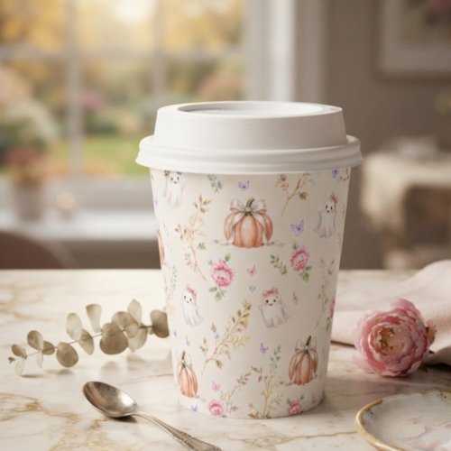 A Little Boo Cute Pink October Baby Shower Paper Cups