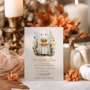 A Little Boo Ghost Fall Halloween Baby Shower Invitation