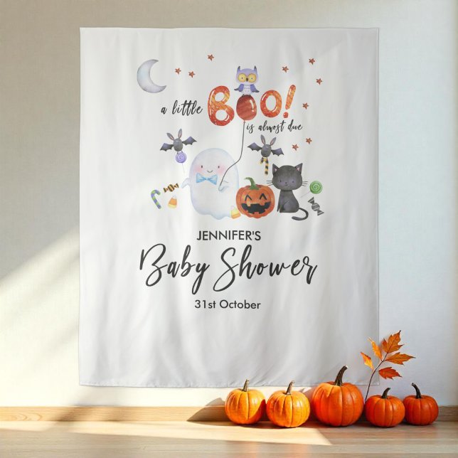 A Little Boo Halloween Baby Shower Backdrop (Creator Uploaded)