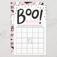 A Little Boo Halloween Baby Shower Bingo