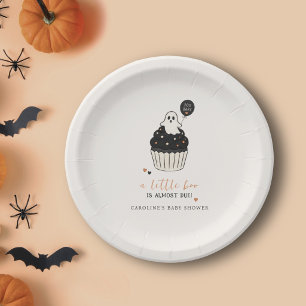A Little Boo Halloween Baby Shower Cute Ghost Paper Plates
