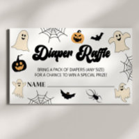 A Little Boo Halloween Baby Shower Diaper Raffle