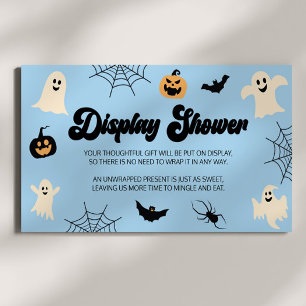 A Little Boo Halloween Baby Shower Display Shower Enclosure Card