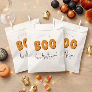 A Little Boo Halloween Baby Shower Favor Bag