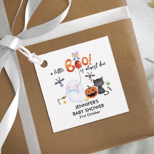 A Little Boo Halloween Baby Shower Favor Tags