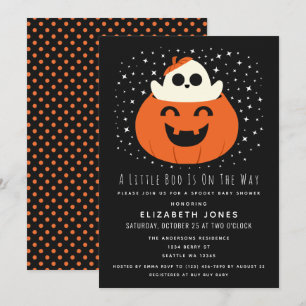 A Little Boo Halloween Baby Shower Invitation