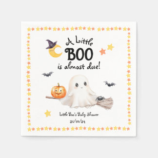 A Little Boo Halloween Baby Shower Napkin