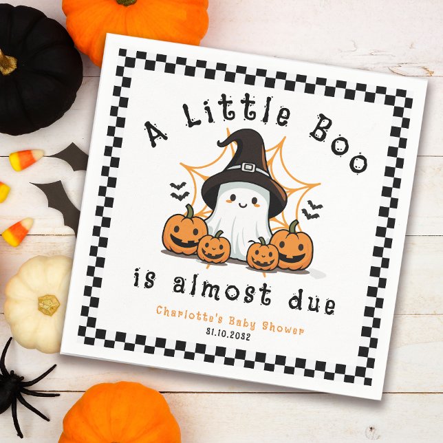 A Little Boo Halloween Baby Shower Napkins (Creator Uploaded)