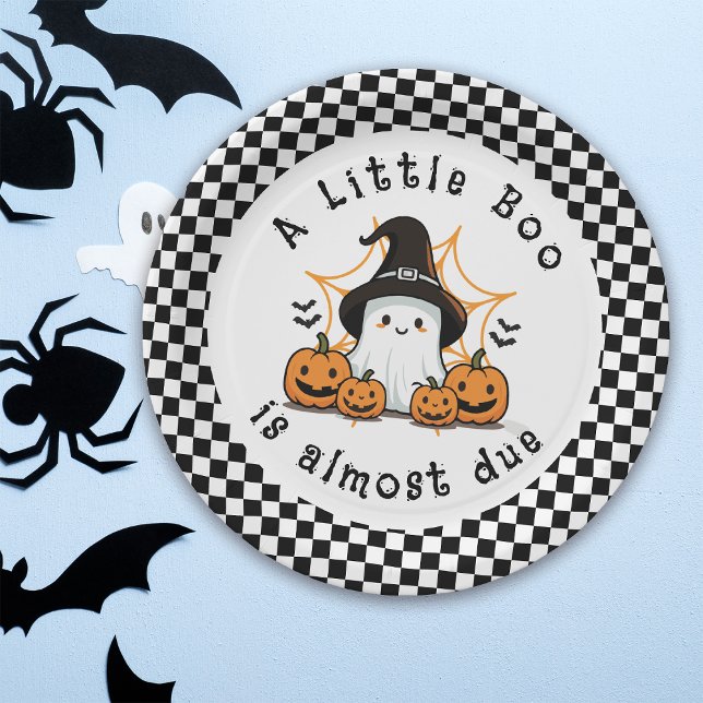 A Little Boo Halloween Baby Shower Paper Plates (Creator Uploaded)