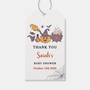 A Little Boo Halloween Baby Shower Thank You Gift Tags