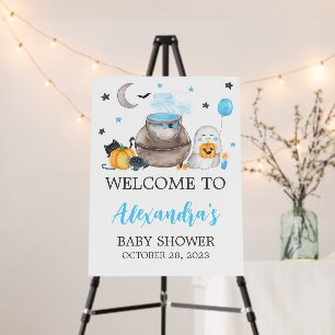 A Little Boo Halloween Baby Shower Welcome Sign
