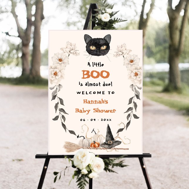 A Little Boo Halloween Baby Shower Welcome Sign (Creator Uploaded)