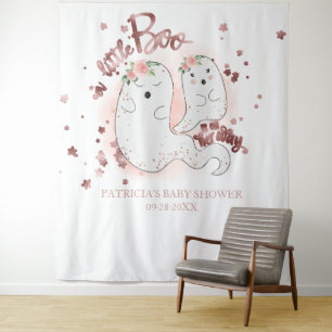A Little Boo Halloween Girl Baby Shower Backdrop