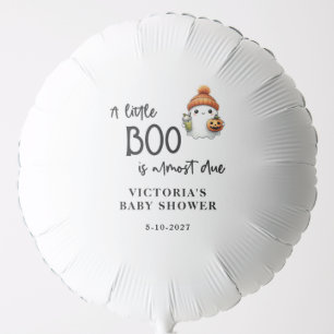 A little Boo is almost Due Baby Shower Balloon