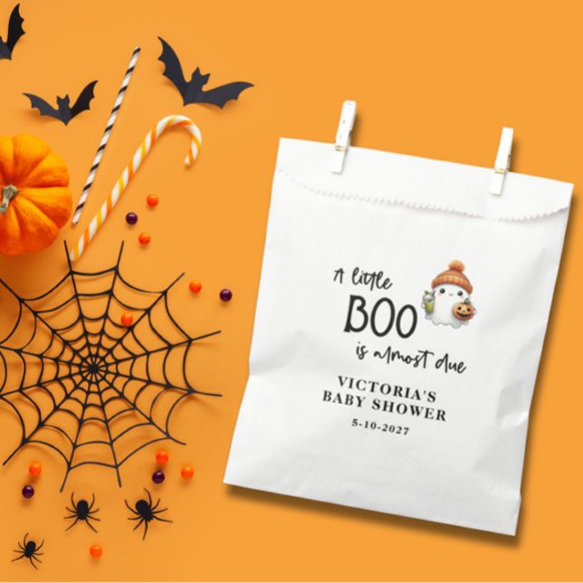 A little Boo is almost Due Baby Shower Favor Bag (Creator Uploaded)