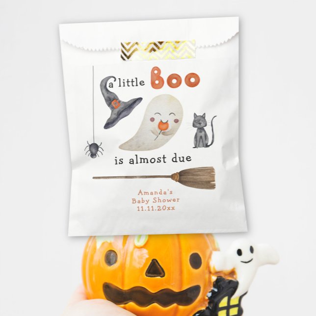A little Boo is almost due Baby shower Favor Bag (Creator Uploaded)