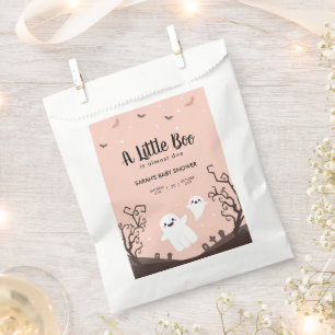  A Little Boo Is Almost Due Baby Shower Ghost Favor Bag