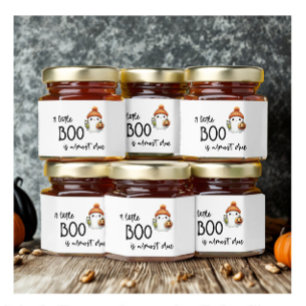 A little Boo is almost Due Baby Shower Honey Jar Favors