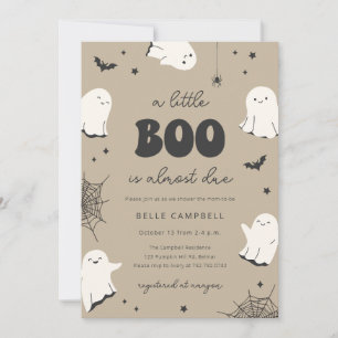 A Little Boo is Almost Due Baby Shower Invitation