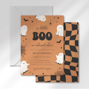A Little Boo is Almost Due Baby Shower Invitation