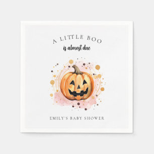 A Little Boo is Almost Due Baby Shower Napkins