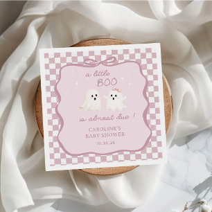 A Little Boo Is Almost Due Baby Shower Napkins