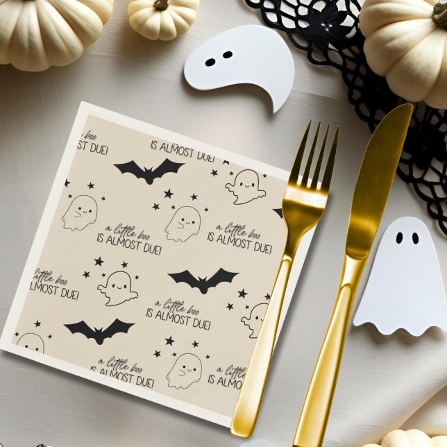  A Little Boo Is Almost Due baby shower Napkins (A Little Boo Is Almost Due baby shower Napkins)