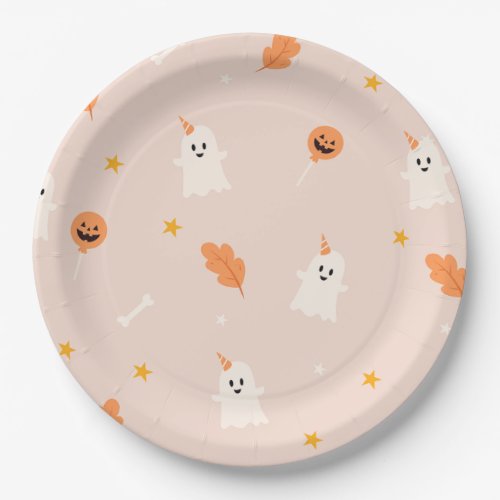 A little boo is almost due baby shower  paper plates