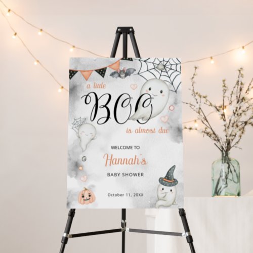 A Little Boo is Almost Due Baby Shower Welcome Foam Board