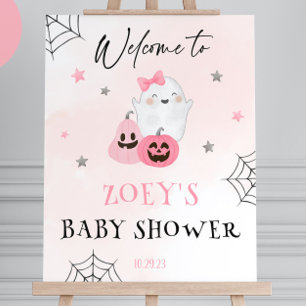 A Little Boo Is Almost Due Baby Shower Welcome Sig Foam Board