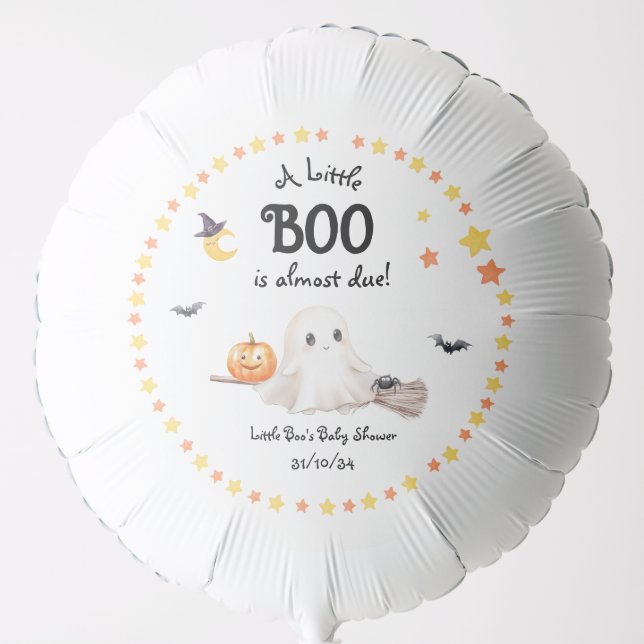 "A Little Boo is almost Due!" Balloon (Front)