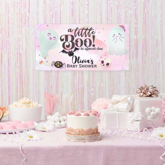 a little boo is almost due banner (Party)