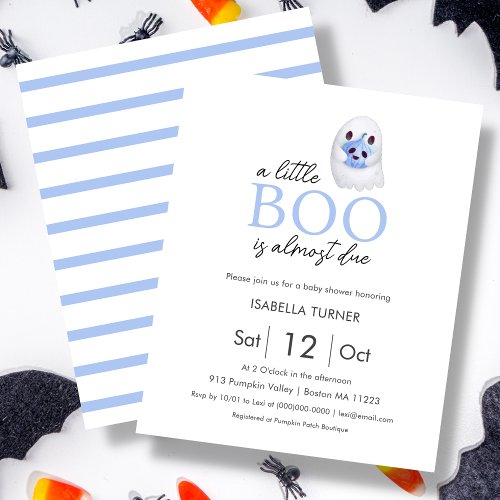 A Little Boo is Almost Due  Halloween Baby Shower