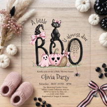 A Little Boo is almost due Halloween Baby Shower